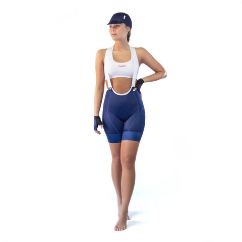 Pantaloneta de Ciclismo C/T Safetti Nápoles Mujer Azul