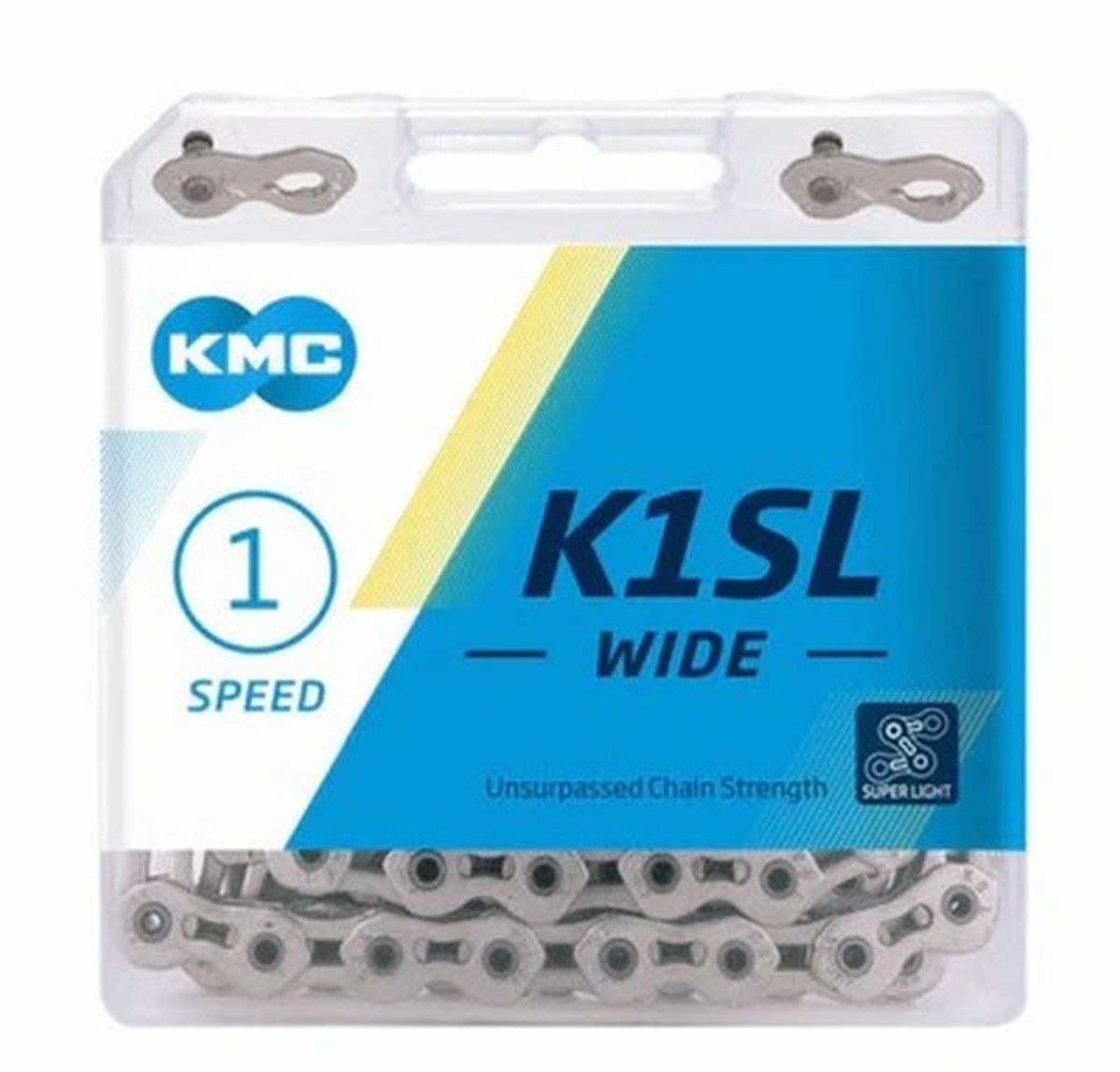 Cadenilla KMC K1SL-W 1/2X1/8X100L Plata