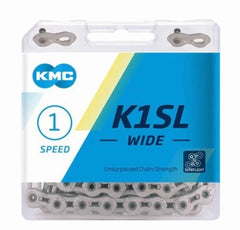 Cadenilla KMC K1SL-W 1/2X1/8X100L Plata