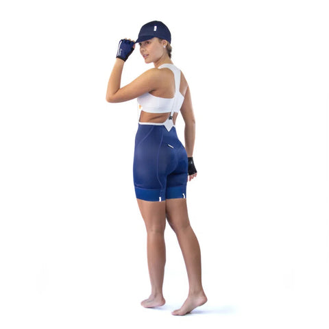 Pantaloneta de Ciclismo C/T Safetti Nápoles Mujer Azul