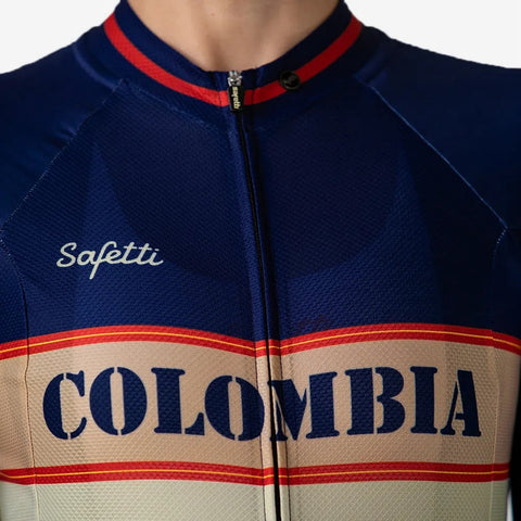 Jersey Ciclismo Safetti M/C Colombia Mitica Mujer