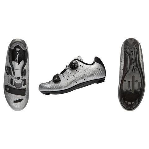 Zapatilla Ciclismo Ruta GW Snake Plata