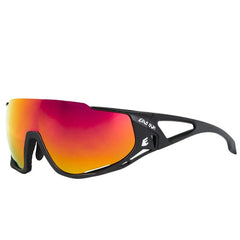 Gafas de Ciclismo Eassun Mortirolo Matt BLK/Red Revo Lens