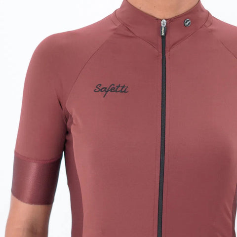 Jersey Ciclismo Saffeti M/C Basic Cocoa Mujer