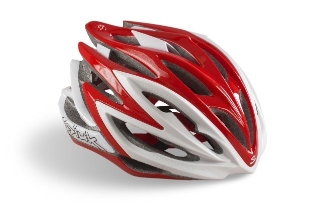 Casco de Ciclismo Dharma Rojo/Blanco