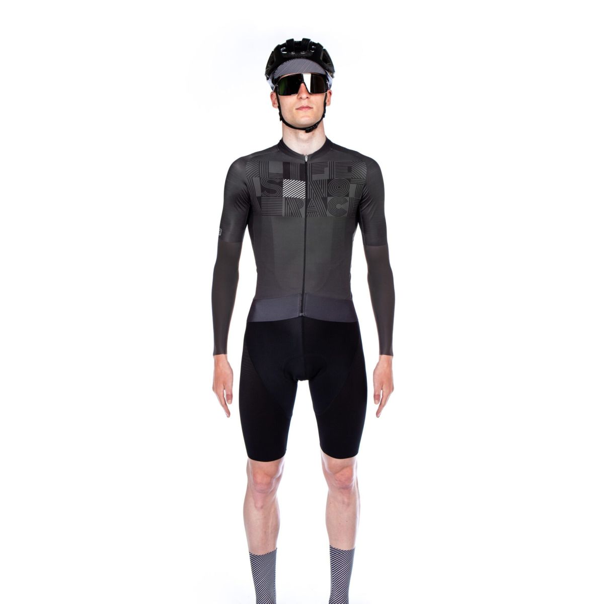 Jersey Ciclismo Bioracer Epic Hombre LifeIsNotaRace B-White