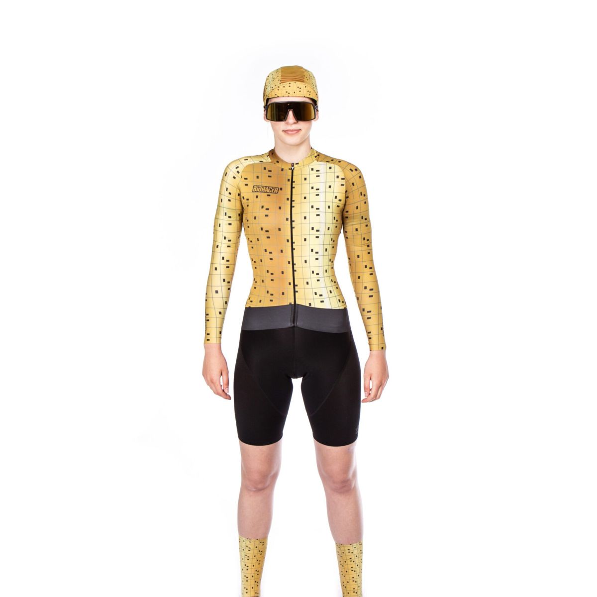 Jersey Ciclismo Bioracer Maillot Epic Bit Map Mujer Gold
