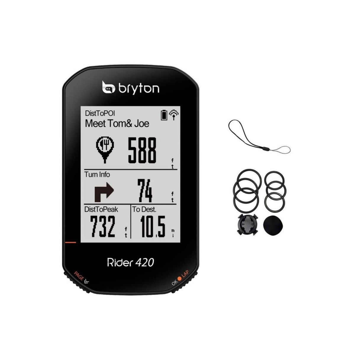 Ciclocomputador Bryton Rider 420 + Soporte