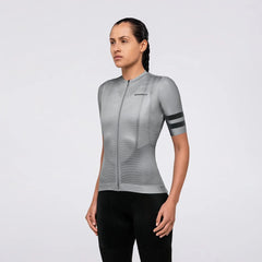 Jersey Ciclismo M/C Mujer Suarez Solid Gray Pearl 2.4