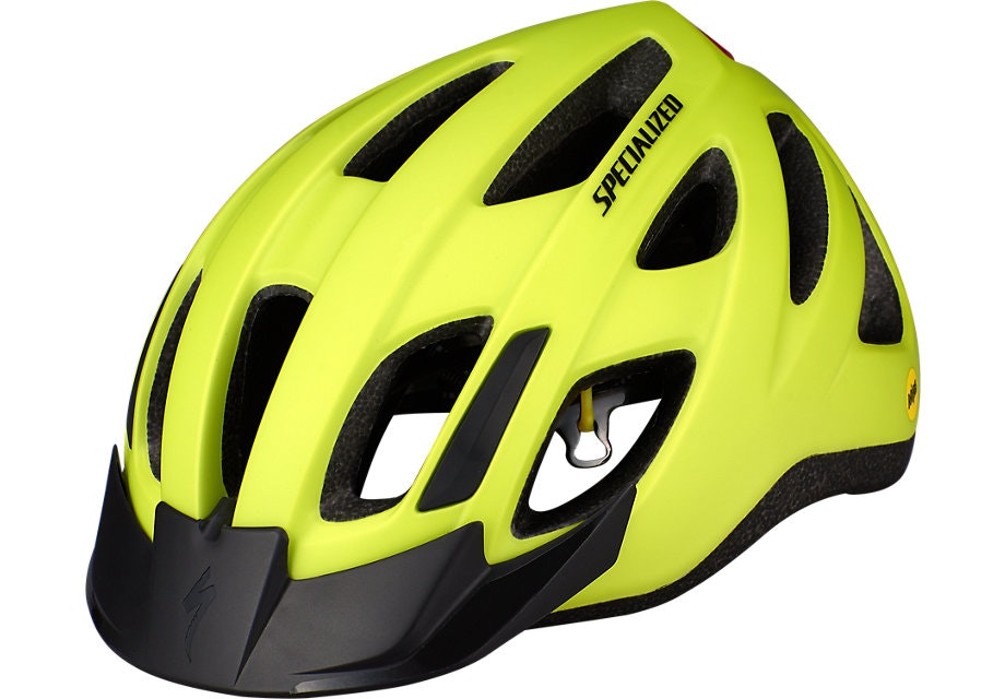 Casco de Ciclismo Centro Led con Mips Angi Ready Hyper Green