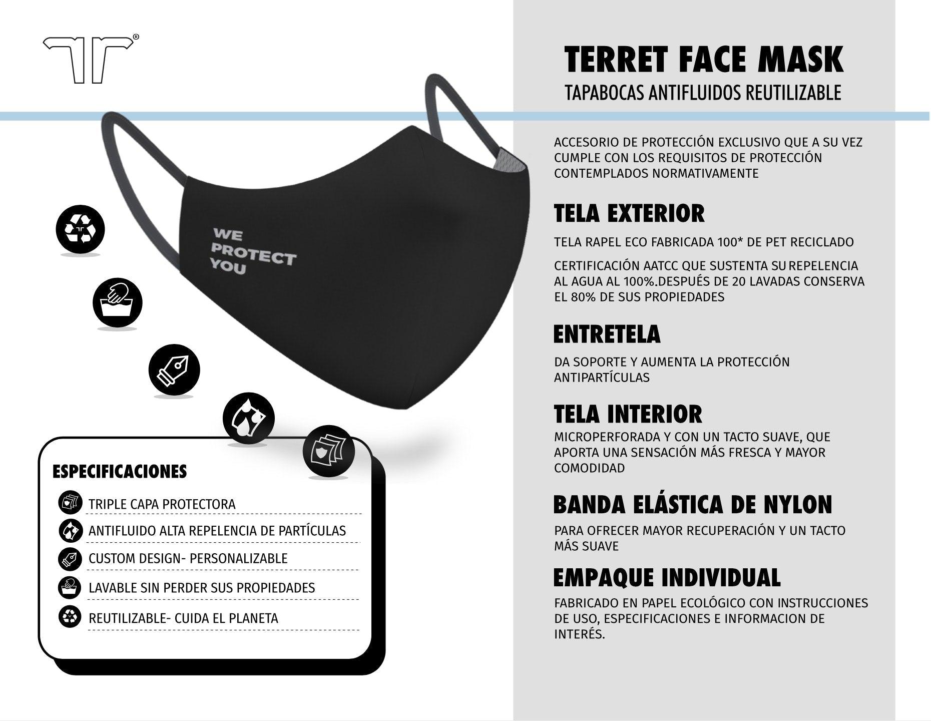 Tapabocas Terret Facemask - CYCLEWEAR Tienda de Ciclismo
