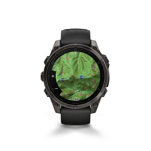 Reloj Garmin Fenix 8 47mm Amoled Zafiro Titanio DLC Gris