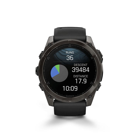 Reloj Garmin Fenix 8 51mm Amoled Zafiro Titanio DLC Gris Ngr