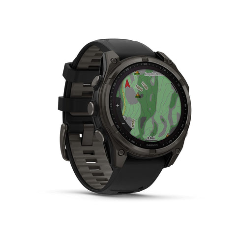 Reloj Garmin Fenix 8 47mm Solar Zafiro Titanio DLC Gris Ngra