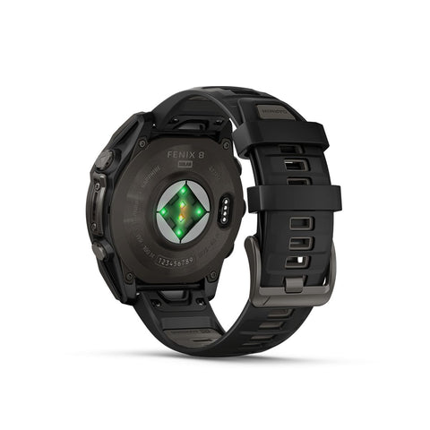 Reloj Garmin Fenix 8 47mm Solar Zafiro Titanio DLC Gris Ngra