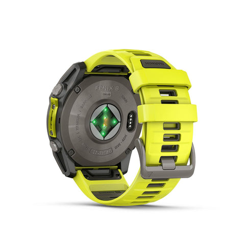 Reloj Garmin Fenix 8 51mm Solar Zafiro Titanio Amarilla