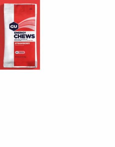 Gomas Masticables Energy GU Chews Fresa 16gr