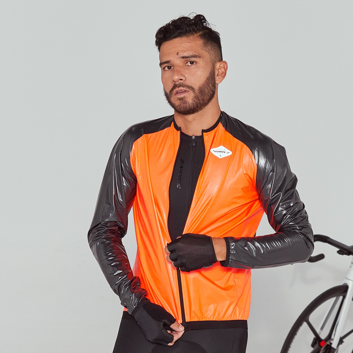 Chaqueta Impermeable De Ciclismo Hombre Shadow 2.0 Orange