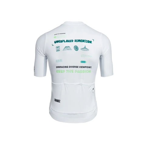 Jersey De Ciclismo Hombre M/C Lock Silver White 2.4