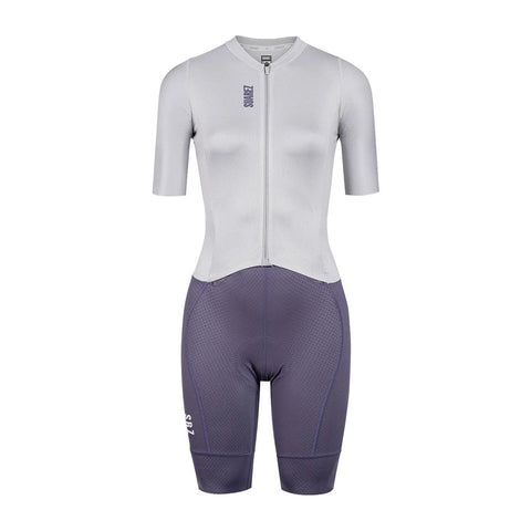 Enterizo de Ciclismo Suarez Mujer Hard Lite Lila 2.3