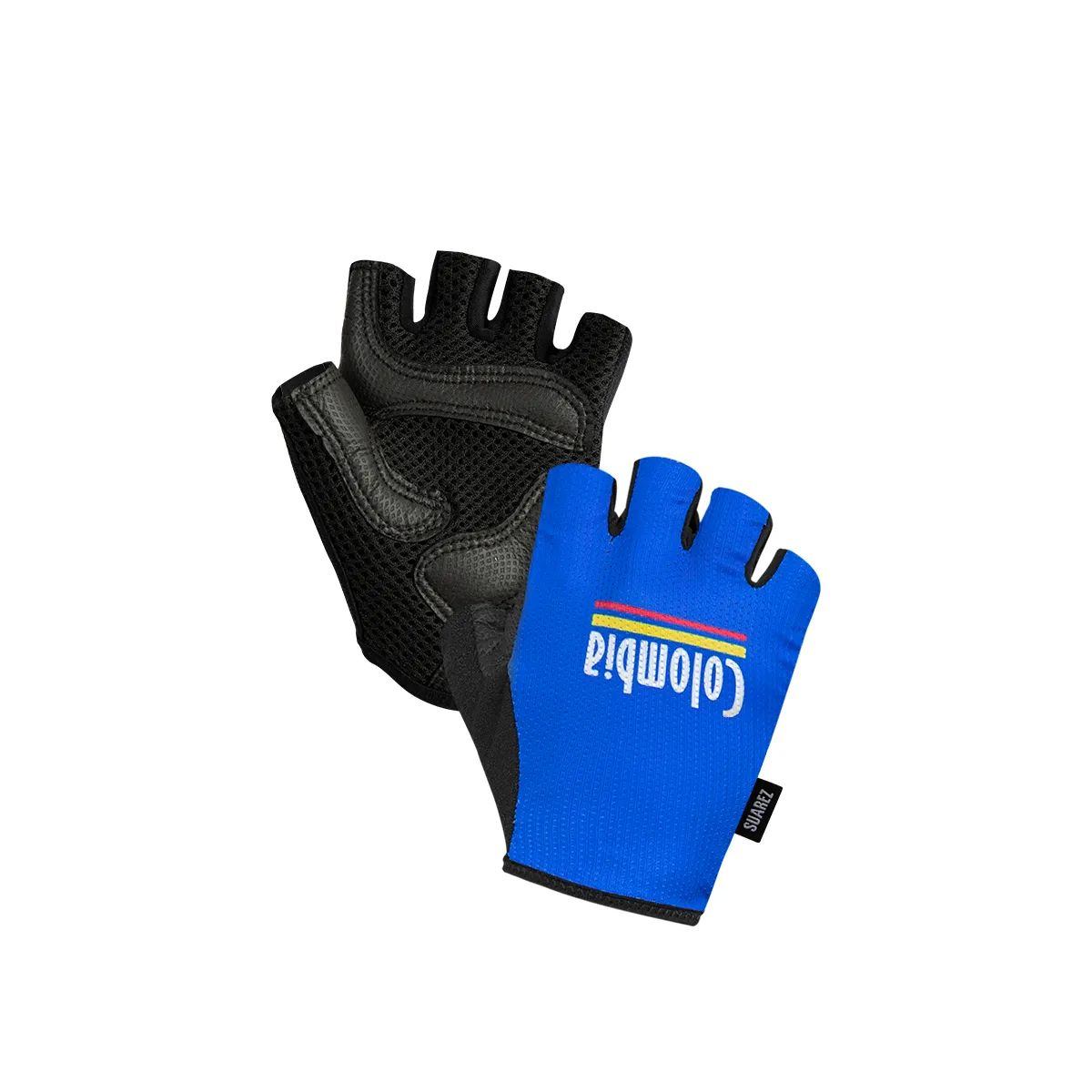 Guantes de Ciclismo Cortos Suarez Colombia 2.3 Azules