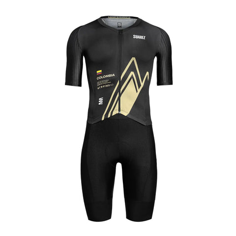 Enterizo Triatlon Sublimado Suarez Hombre Negro Mountains