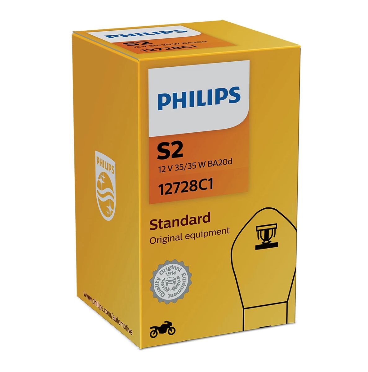 Bombilla Moto Philips Standar S2 12728 12V 35/35W