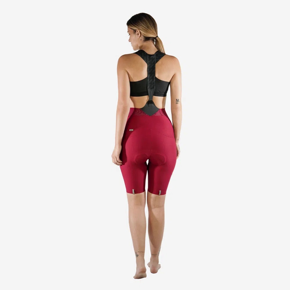 Pantaloneta de Ciclismo C/T Mujer Safetti Toscana 2.0 Vino