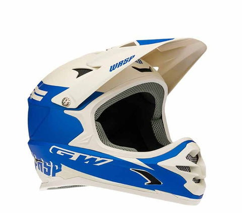 Casco de Ciclismo GW BMX Wasp Adulto Azul/Blanco