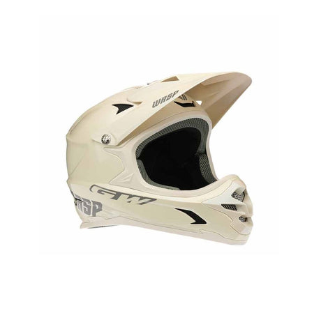 Casco Bmx Full Face GW Wasp Adulto Blanco Perla