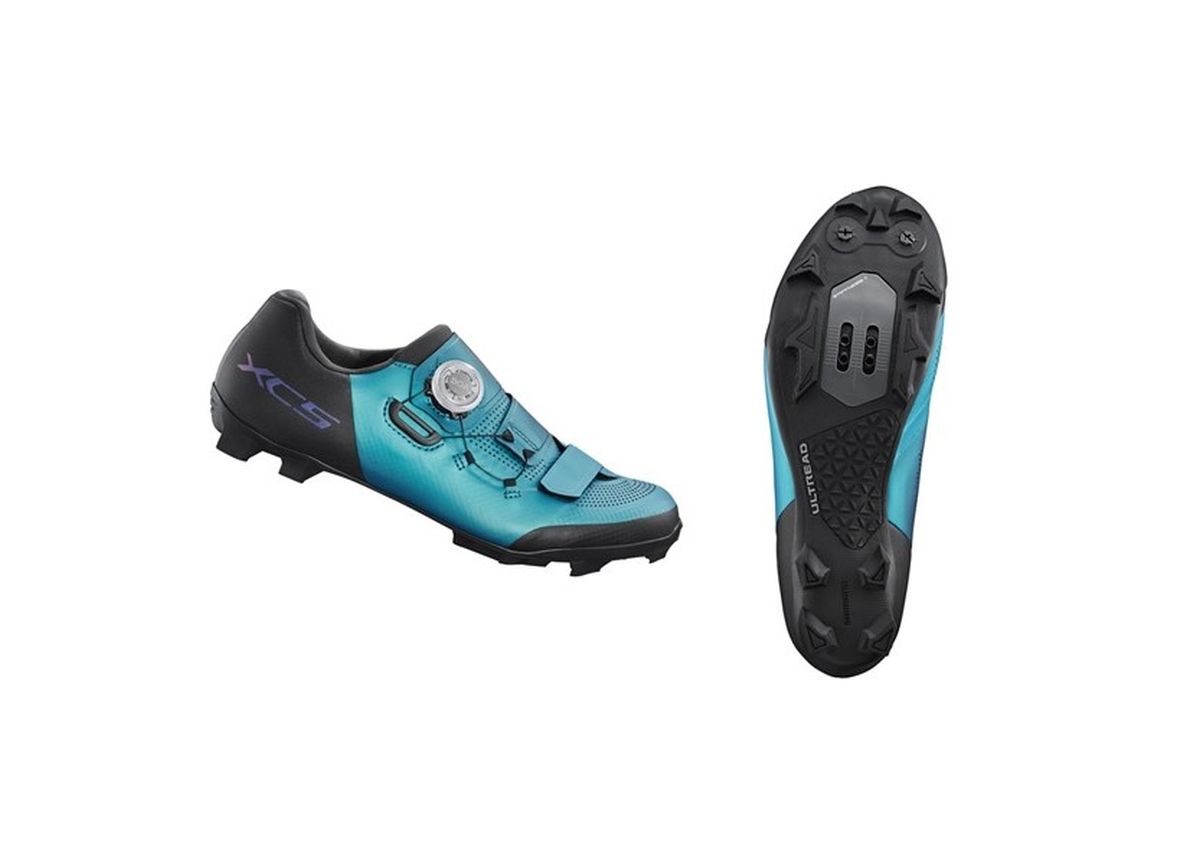 Zapatilla Ciclismo MTB Shimano SH-XC502 Mujer Verde Marino