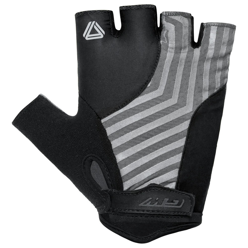 Guantes Ciclismo Cortos GW Glow Negro Gris