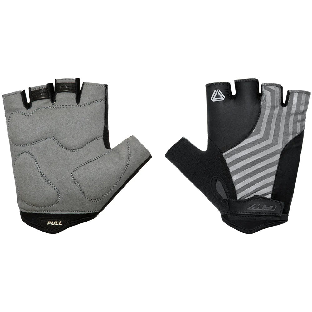 Guantes Ciclismo Cortos GW Glow Negro Gris