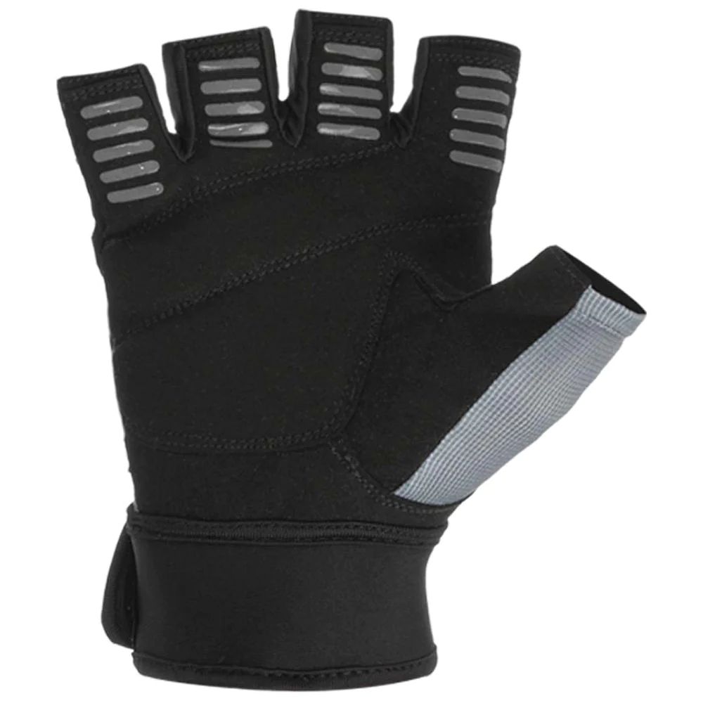 Guantes Cortos Entrenamiento Stake Sportfitness Negro Gris