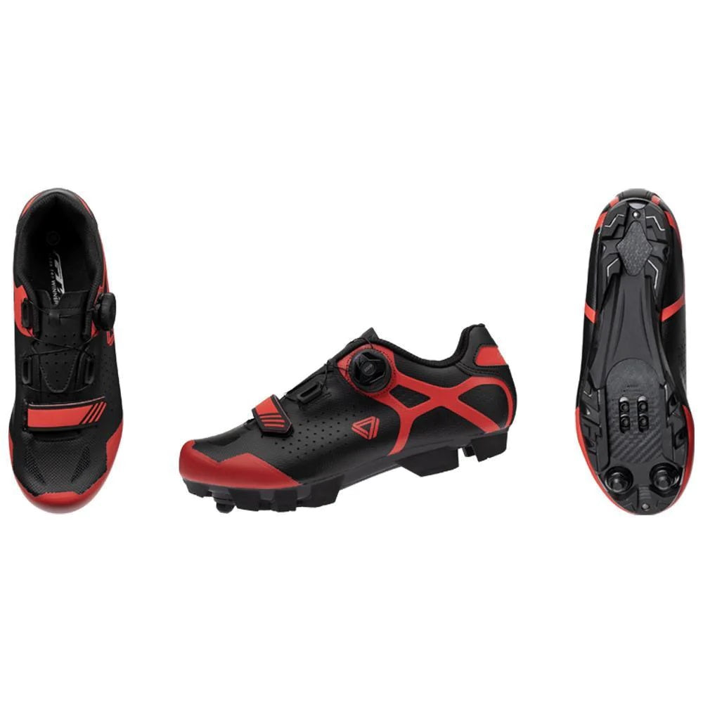 Zapatilla Ciclismo MTB GW Target Negro/Rojo