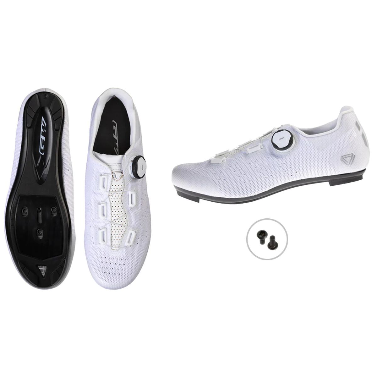 Zapatilla Ciclismo Ruta GW RD Knit Blanco