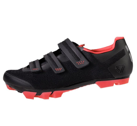 Zapatilla Ciclismo MTB GW X-Knit Straps Negro/Rojo