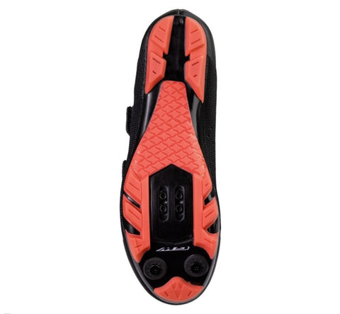 Zapatilla Ciclismo MTB GW X-Knit Straps Negro/Rojo