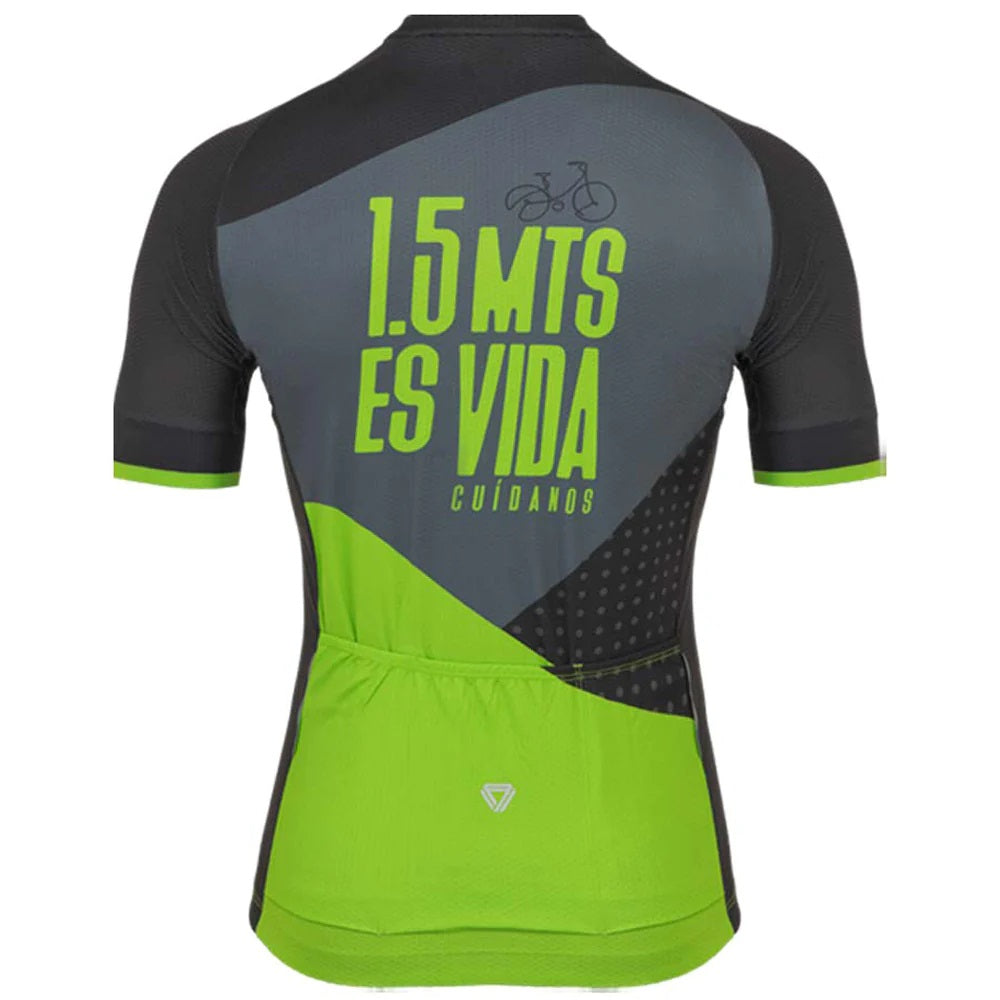 Jersey Ciclismo M/C Hombre GW Alta Visibilidad Gris