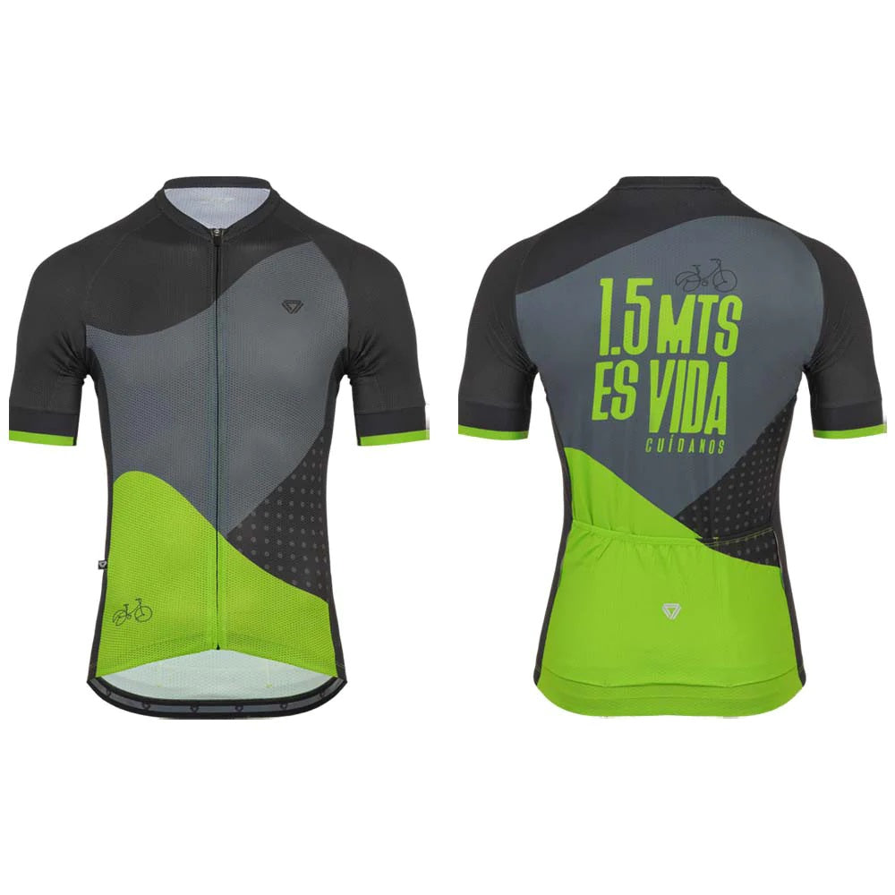 Jersey Ciclismo M/C Hombre GW Alta Visibilidad Gris