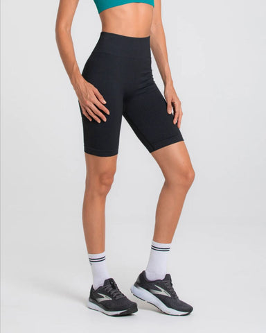 Short Largo Mujer Biker Seamless Spirit Sportfitness Negro