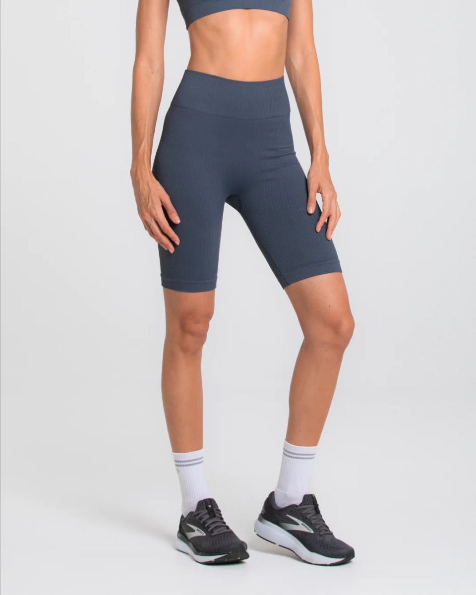 Short Largo Mujer Biker Seamless Spirit Sportfitness Humo