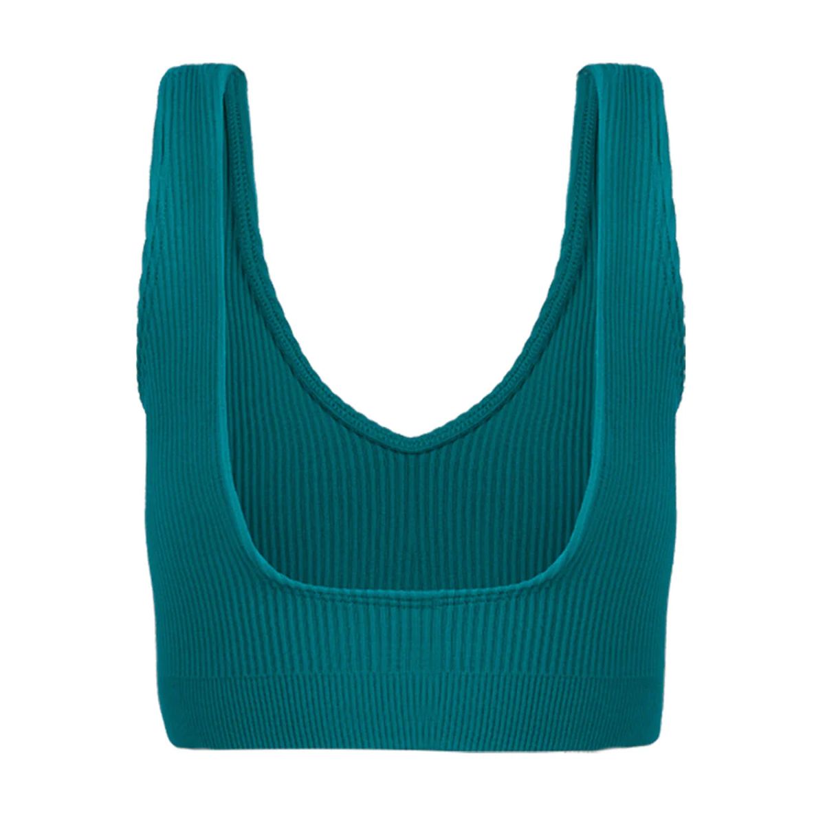 Top Sin Mangas Mujer Seamless Motion Sportfitness Azul Jade