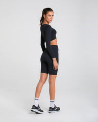 Top Con M/L Mujer Seamless Shake Sportfitness Negro