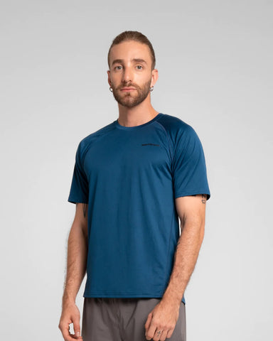 Camiseta M/C Hombre Apex Sportfitness Azul