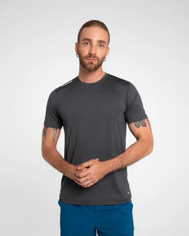 Camiseta M/C Hombre Rout SportFitness Negro