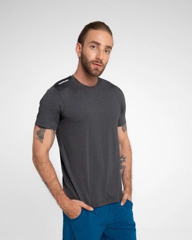 Camiseta M/C Hombre Rout SportFitness Negro