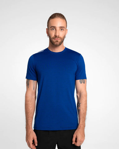 Camiseta M/C Hombre Rout SportFitness Azul