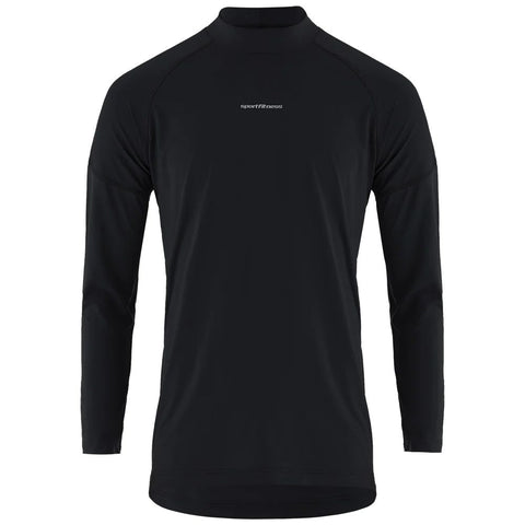 Camiseta Manga Larga Hombre Shelter Sportfitness Negro