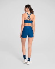 Top Sin Mangas Mujer Cheer Sportfitness Azul Oscuro